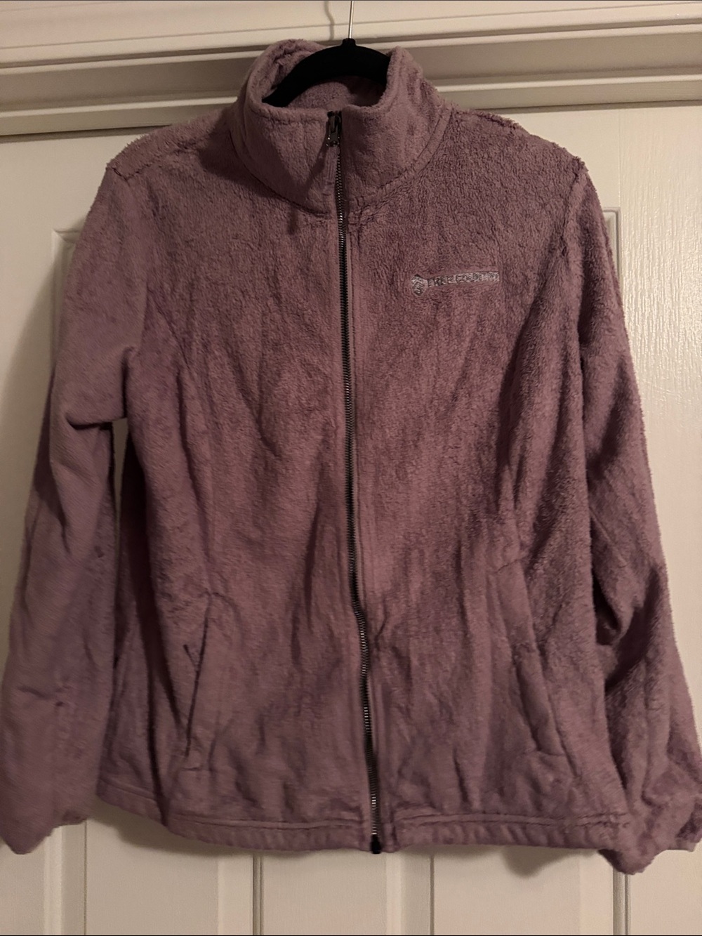 Free Country Women's Plush Full‑Zip Fleece Jacket - Mauve Purple